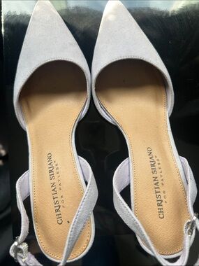 Christian Sirianol lilac Pointed-Toe Slingback high heels 👠
